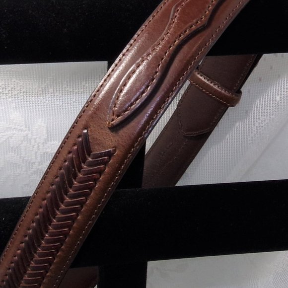 Nocona Western Mens Belt Leather Top Hand Ranger Brown N2476802 SIZE 28 - Picture 16 of 16